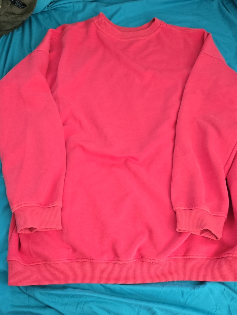 Women’s Relaxed Crewneck Sweater - Coral XXL